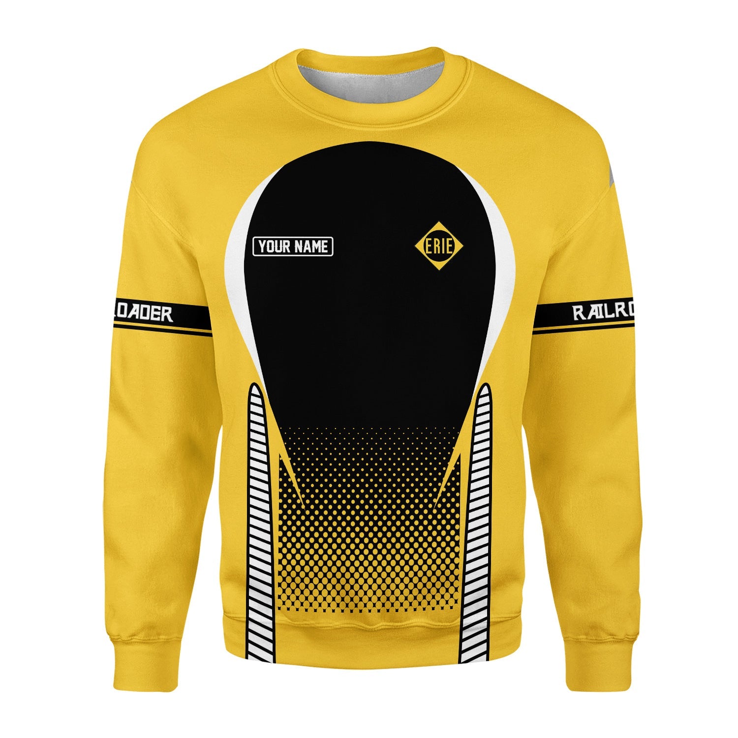 Railspirit Personalized Erie Railroad Sweatshirt Stress Is Caused By Not Having Enough Trains Shirt All Over Print Shirt