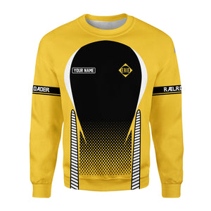 Railspirit Personalized Erie Railroad Sweatshirt Stress Is Caused By Not Having Enough Trains Shirt All Over Print Shirt