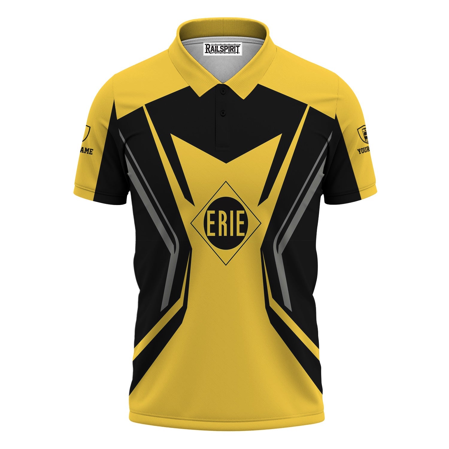 Railspirit Personalized Erie Railroad Polo Shirt Unique Style with Custom Job Train Shirt