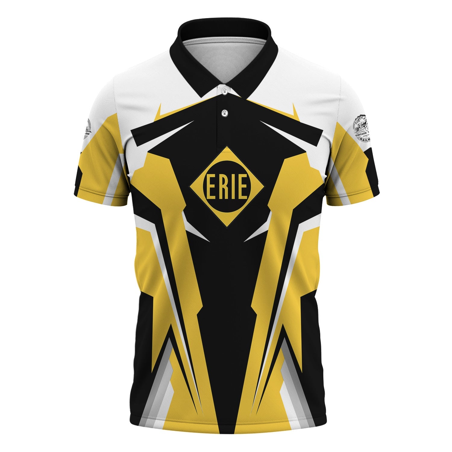 Railspirit Personalized Erie Railroad Polo Shirt Strong Line Style Train Unisex Shirt All Over Print