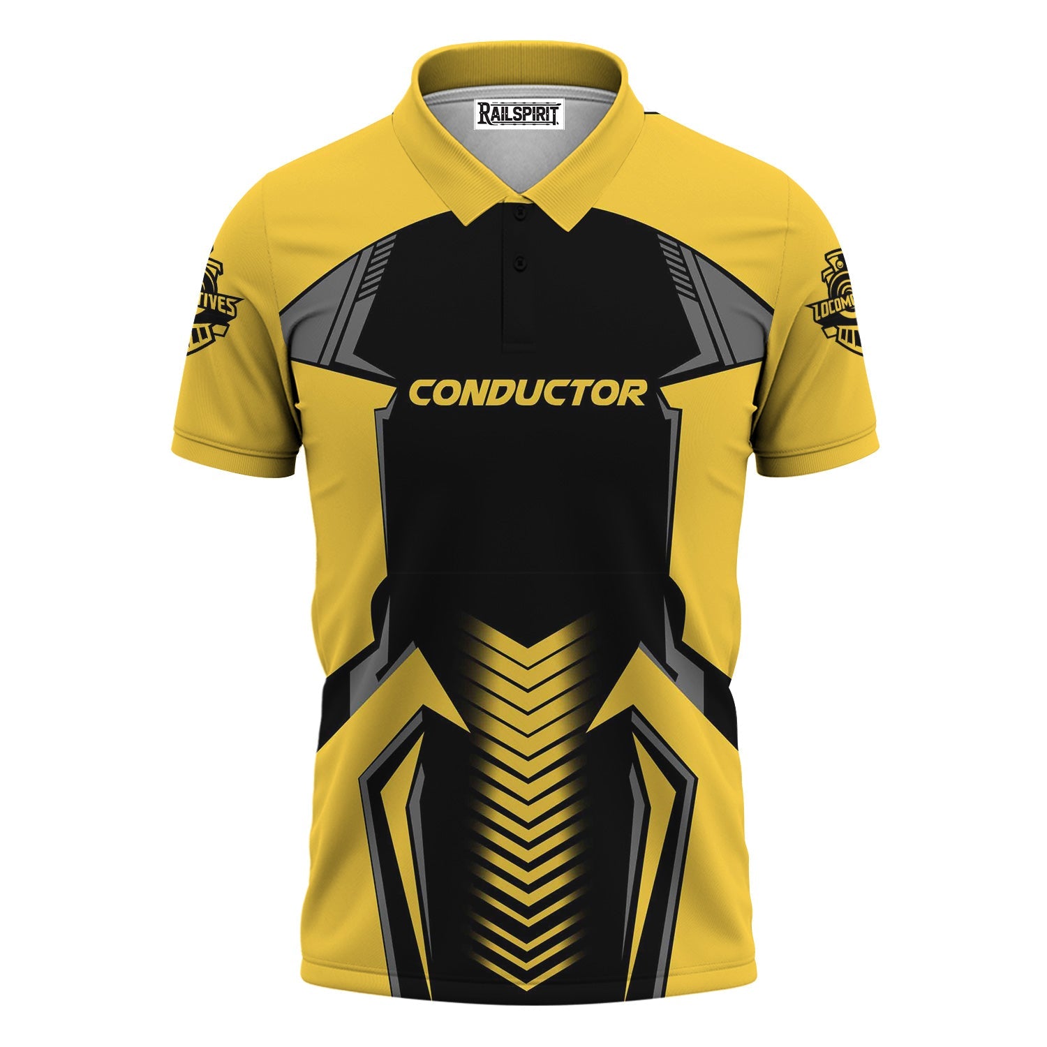 Railspirit Personalized Erie Railroad Polo Shirt Standout Style with Custom Position Train Shirt