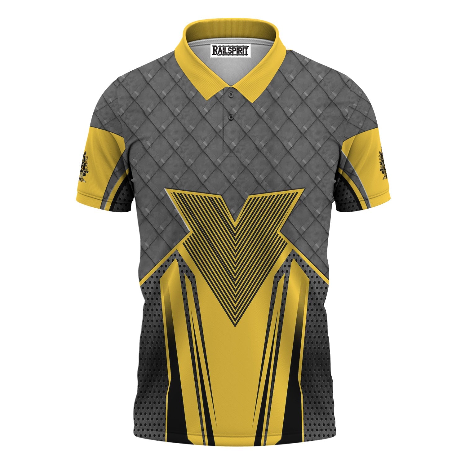 Railspirit Personalized Erie Railroad Polo Shirt Rugged Steel Vibes Train Shirt All Over Print