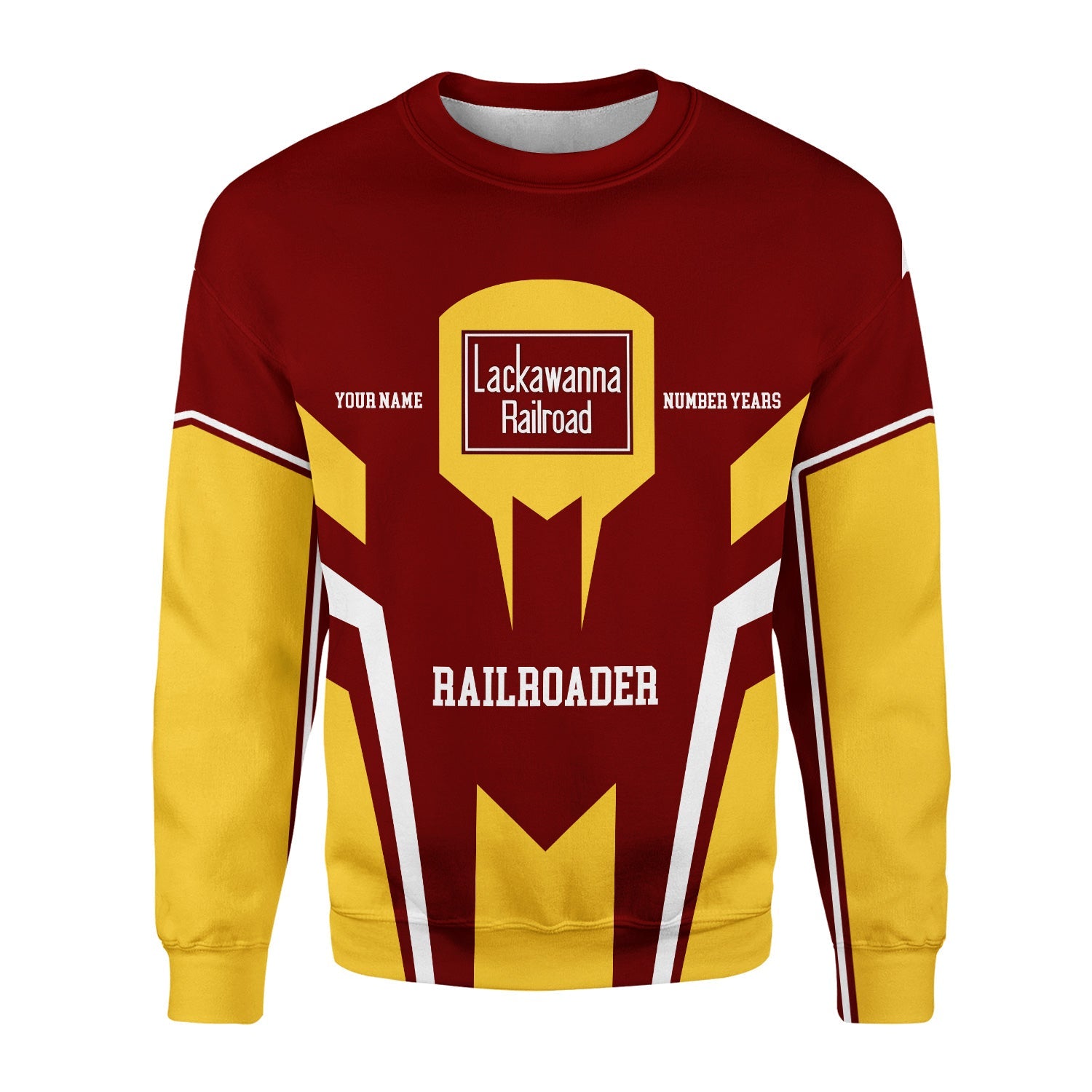 Railspirit Personalized Delaware, Lackawanna and Western Railroad Sweatshirt Custom Year Railroader DL&W Shirt Gift Idea For Train Lover