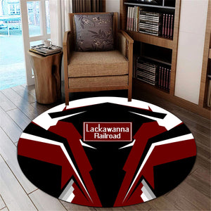 Railspirit Delaware, Lackawanna and Western Railroad Round Mat Strong Line Style DL&W Mat All Over Print