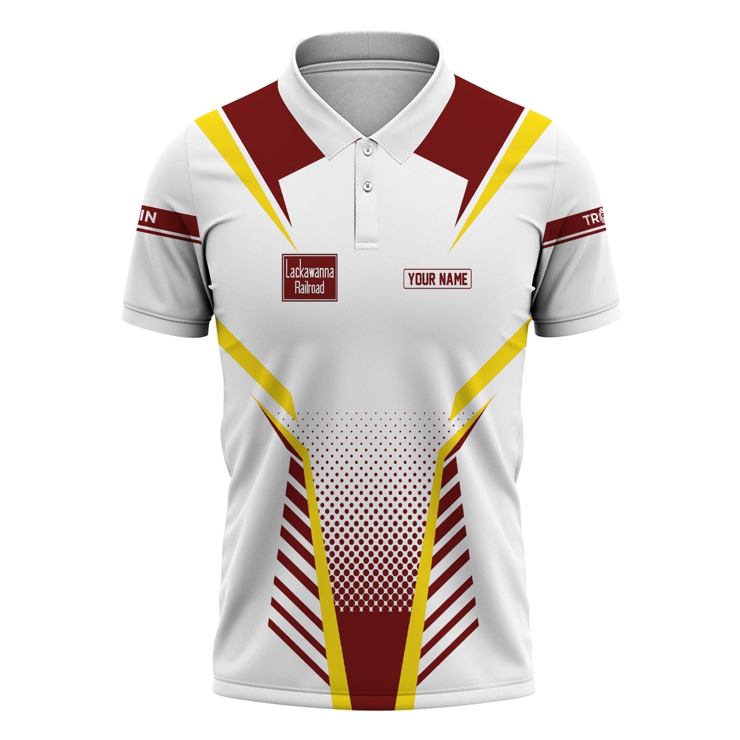 Railspirit Personalized Delaware, Lackawanna and Western Railroad Polo Shirt Unisex DL&W Train Shirt All Over Print