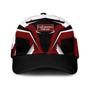 Railspirit Delaware, Lackawanna and Western Railroad Classic Cap Strong Line Style DL&W Cap All Over Print