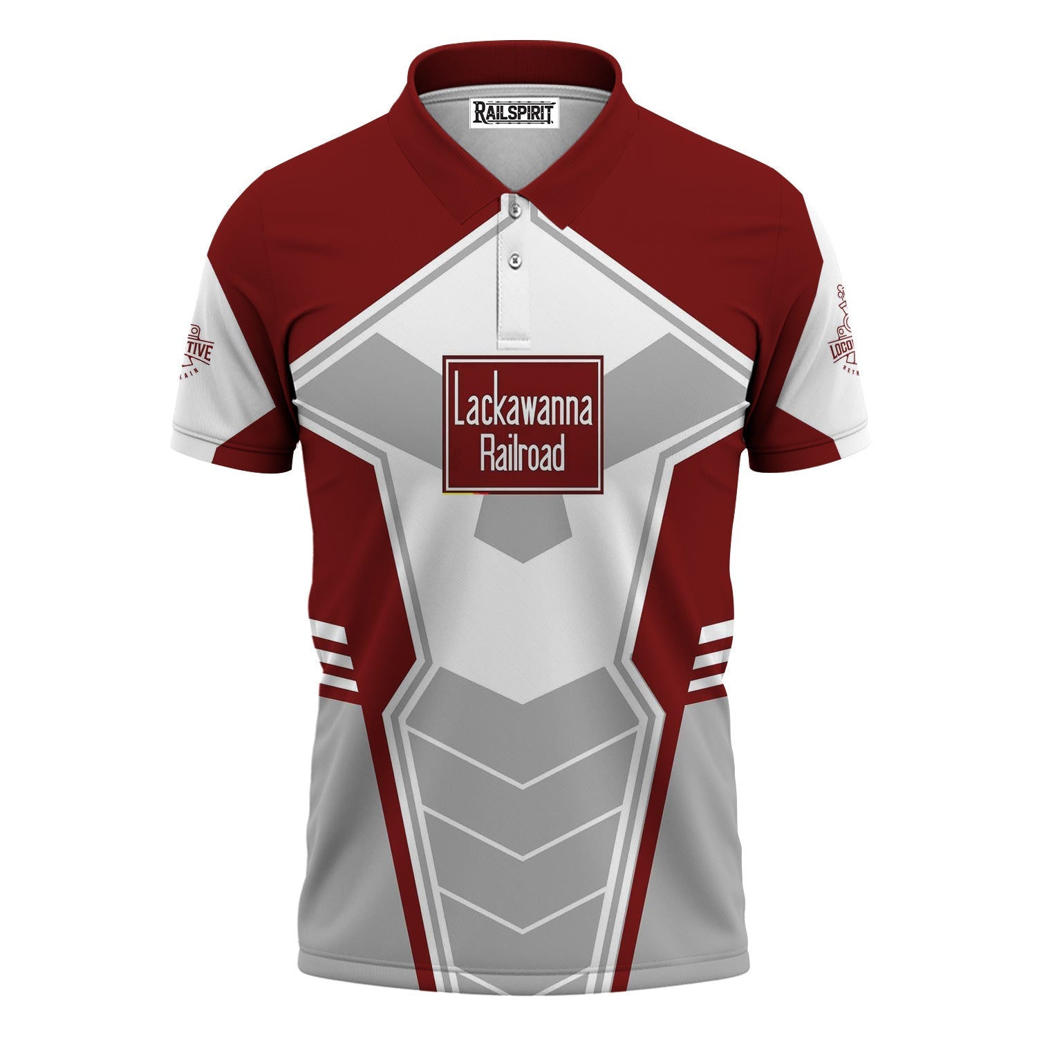 Railspirit Personalized Delaware, Lackawanna and Western Railroad Polo Shirt Engine-Inspired Style DL&W Train Shirt for Railroad Fanatic