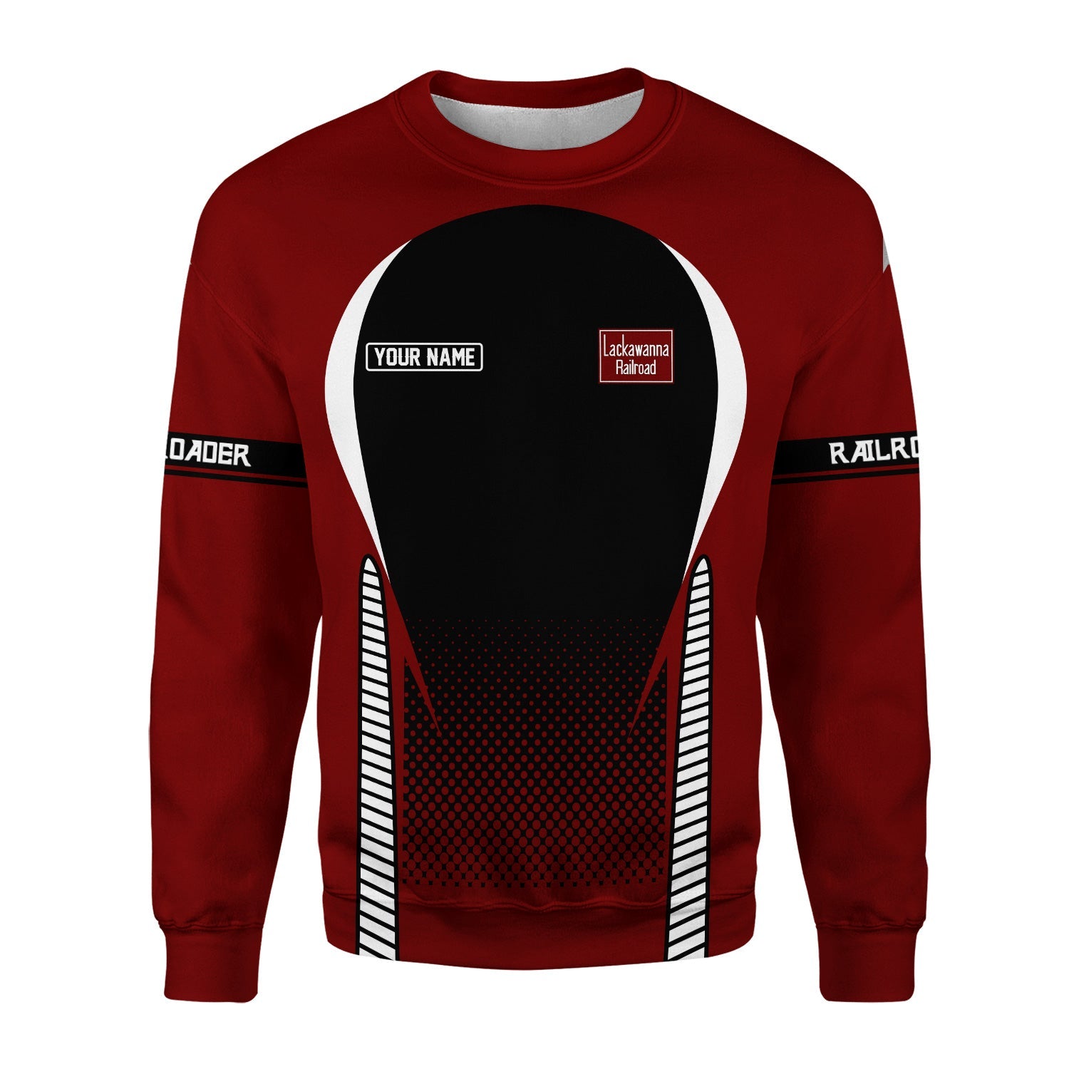 Railspirit Personalized Delaware, Lackawanna and Western Railroad Sweatshirt Stress Is Caused By Not Having Enough Trains DL&W Shirt All Over Print Shirt