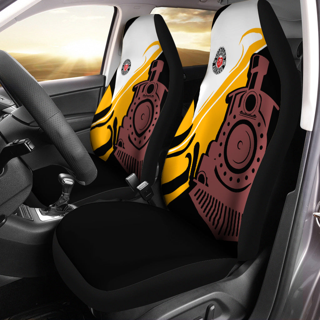 Railspirit Seaboard Air Line Railroad Car Seat Cover Flame-Inspired Style Seat Cover Gift Idea For Train Lovers