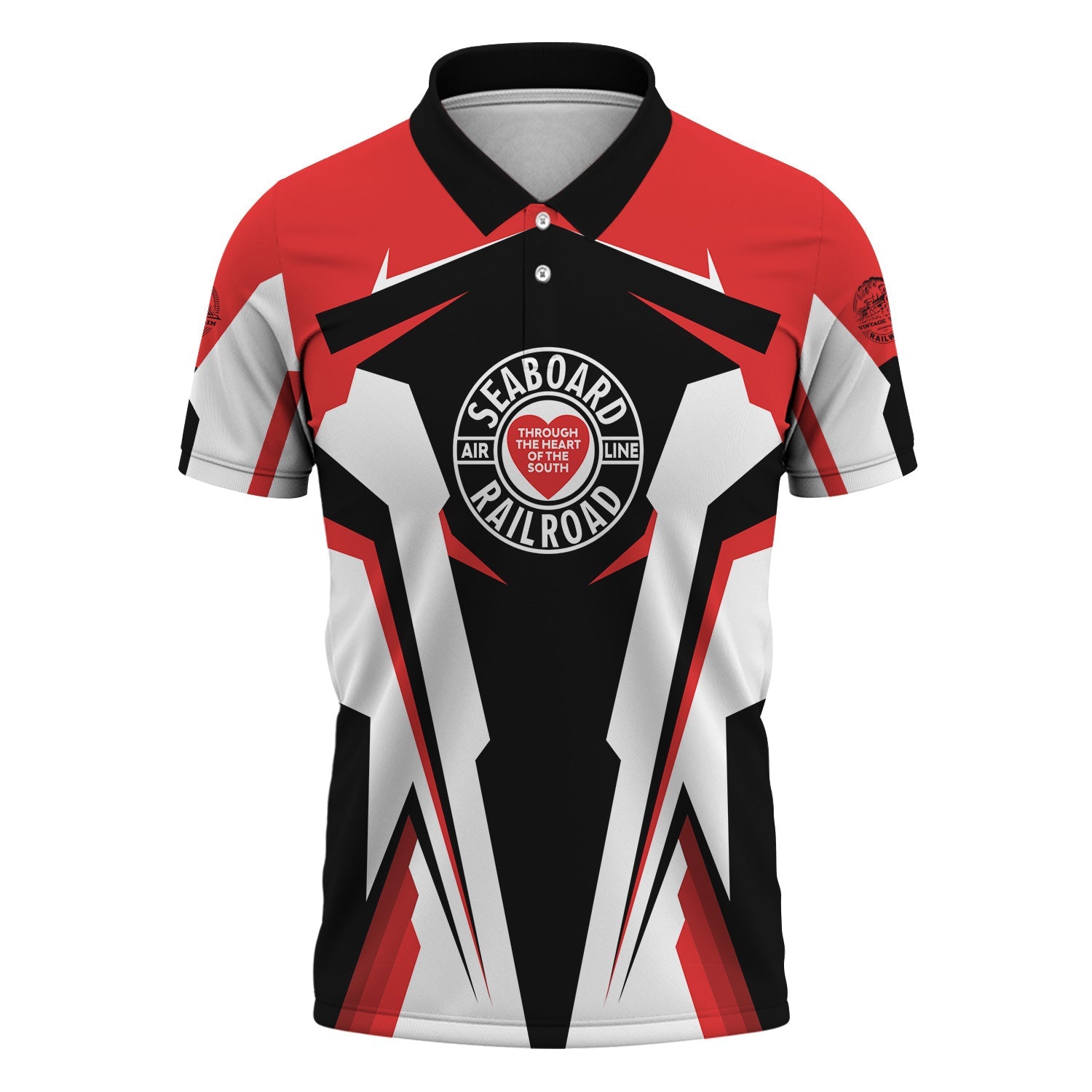 Railspirit Personalized Seaboard Air Line Railroad Polo Shirt Strong Line Style Train Unisex Shirt All Over Print