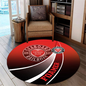 Railspirit Seaboard Air Line Railroad Round Mat Railway-Themed Style Mat Gift Idea For Trainspotter