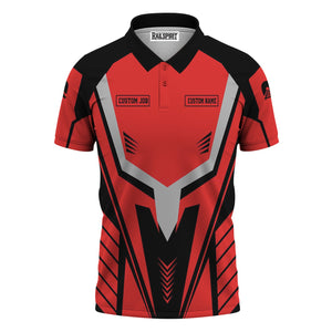 Railspirit Personalized Seaboard Air Line Railroad Polo Shirt Workwear-Inspired with Custom Position Train Shirt