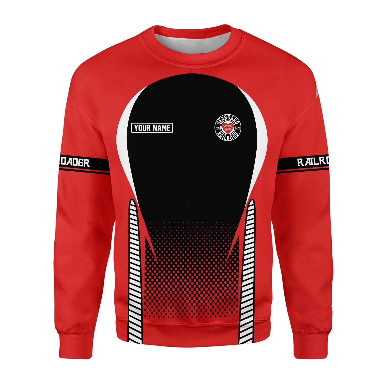 Railspirit Personalized Seaboard Air Line Railroad Sweatshirt Stress Is Caused By Not Having Enough Trains Shirt All Over Print Shirt