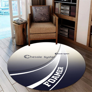 Railspirit Chessie System Railroad Round Mat Railway-Themed Style Mat Gift Idea For Trainspotter