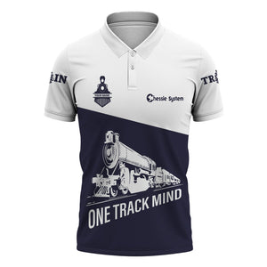 Railspirit Personalized Chessie System Railroad Polo Shirt One Track Mind Unisex Train Shirt Gift Idea For Train Lover