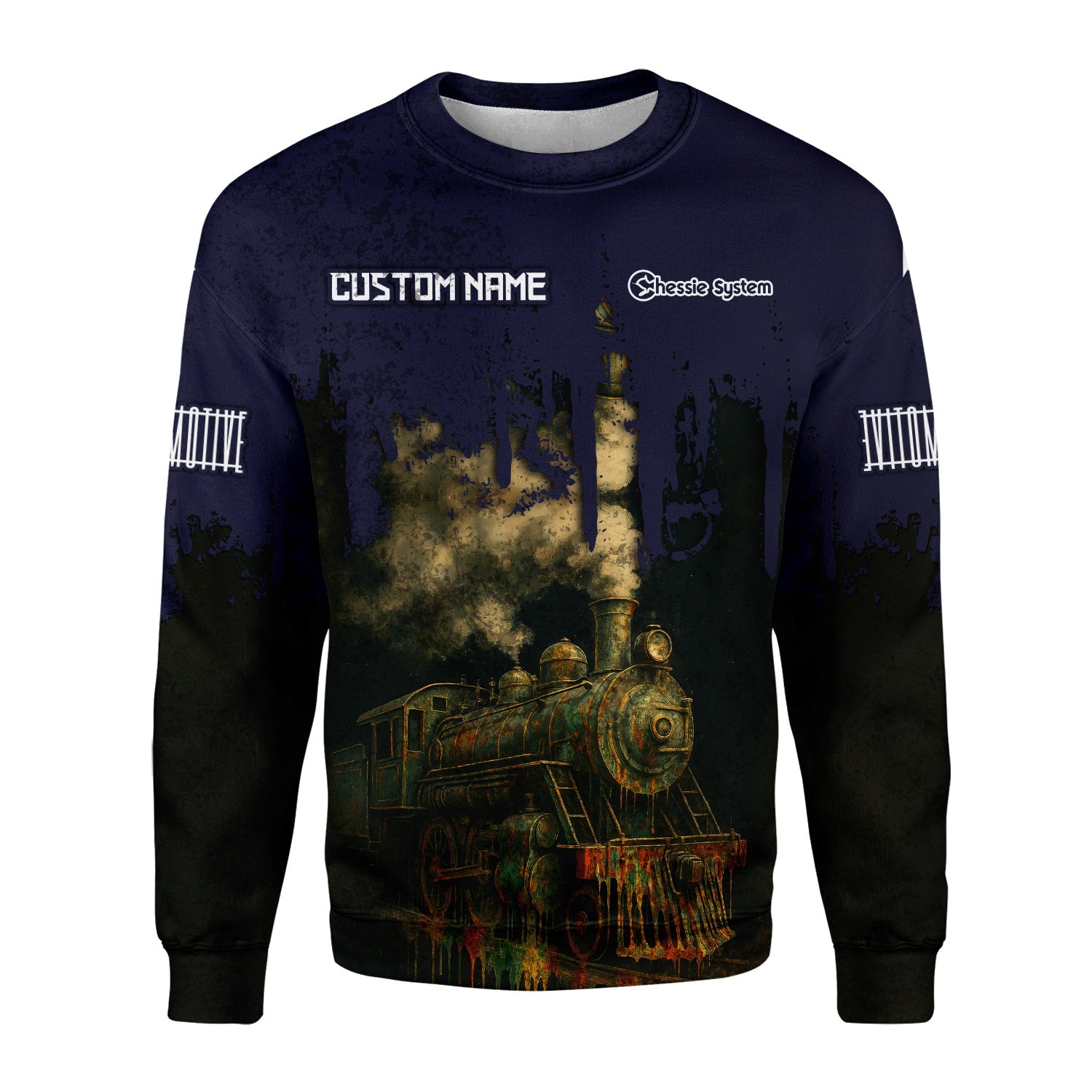 Railspirit Personalized Chessie System Railroad Sweatshirt Vintage Train Art Style Shirt For Locomotive Fans