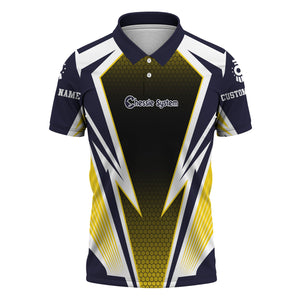 Railspirit Personalized Chessie System Railroad Polo Shirt Lightning Graphic Style Shirt Gift Idea For Train Lover