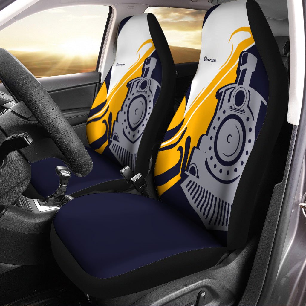 Railspirit Chessie System Railroad Car Seat Cover Flame-Inspired Style Seat Cover Gift Idea For Train Lovers