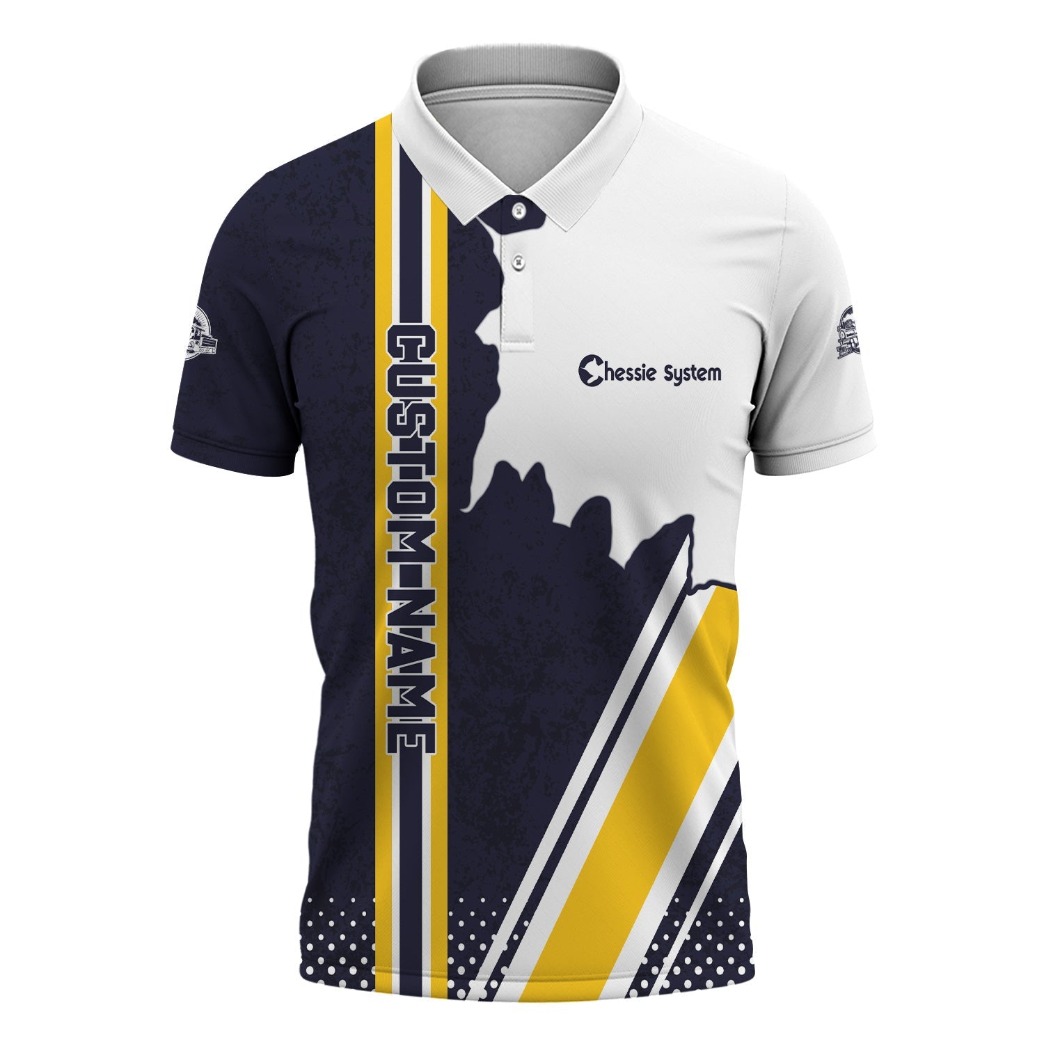Railspirit Personalized Chessie System Railroad Polo Shirt All Over Printed Unisex Shirt