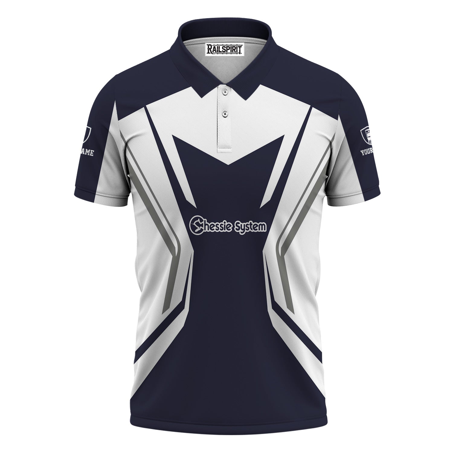 Railspirit Personalized Chessie System Railroad Polo Shirt Unique Style with Custom Job Train Shirt