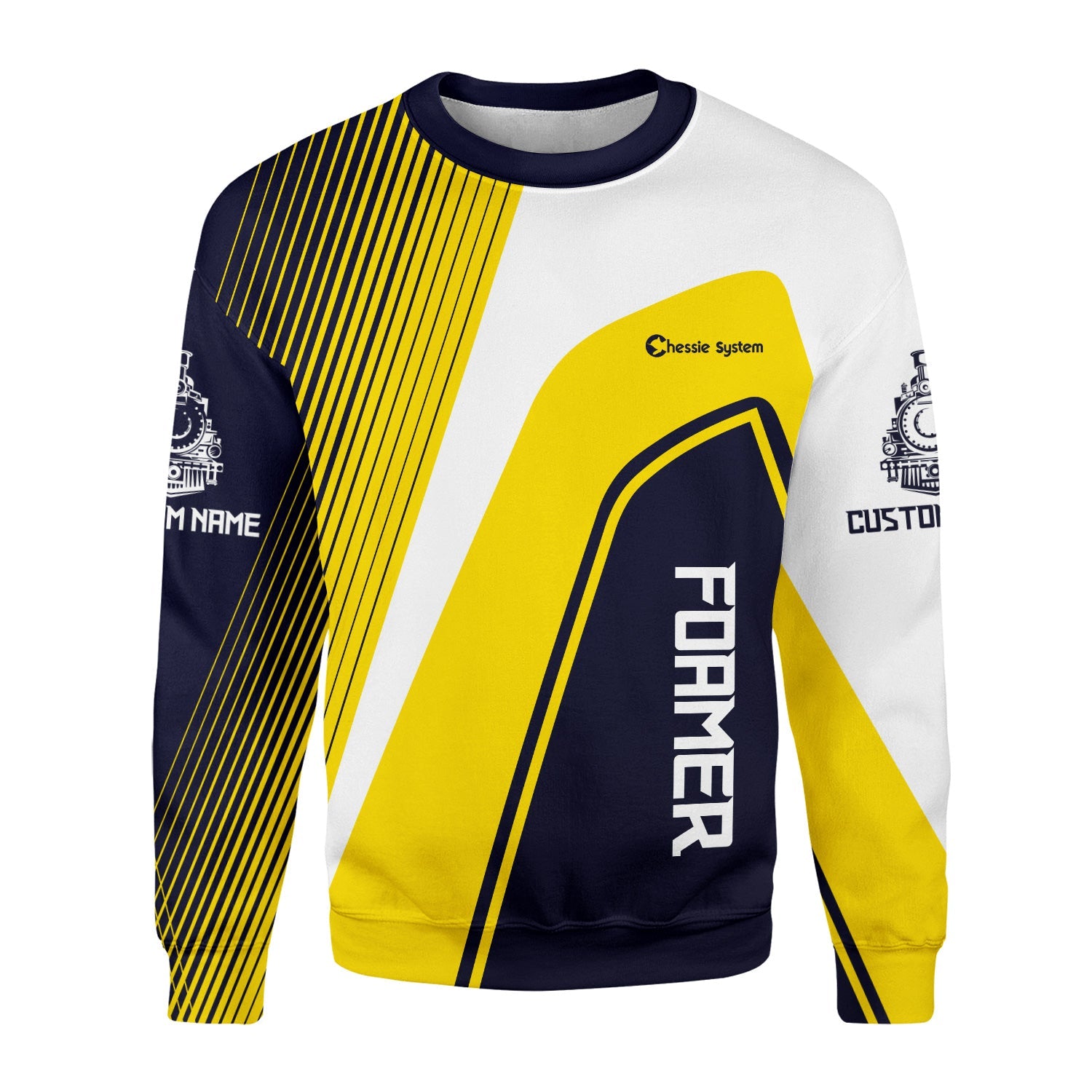 Railspirit Personalized Chessie System Railroad Sweatshirt Vibrant Striking Style Shirt For Rail Enthusiasts