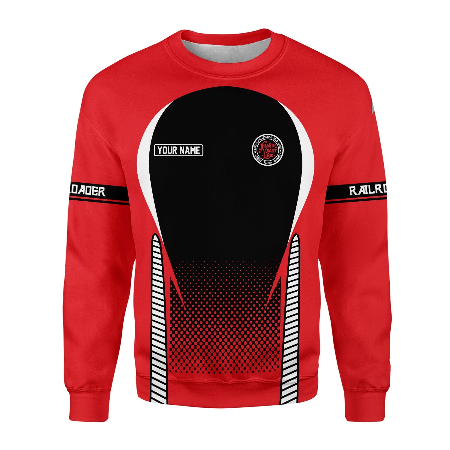 Railspirit Personalized Atlantic Coast Line Railroad Sweatshirt Stress Is Caused By Not Having Enough Trains Shirt All Over Print Shirt