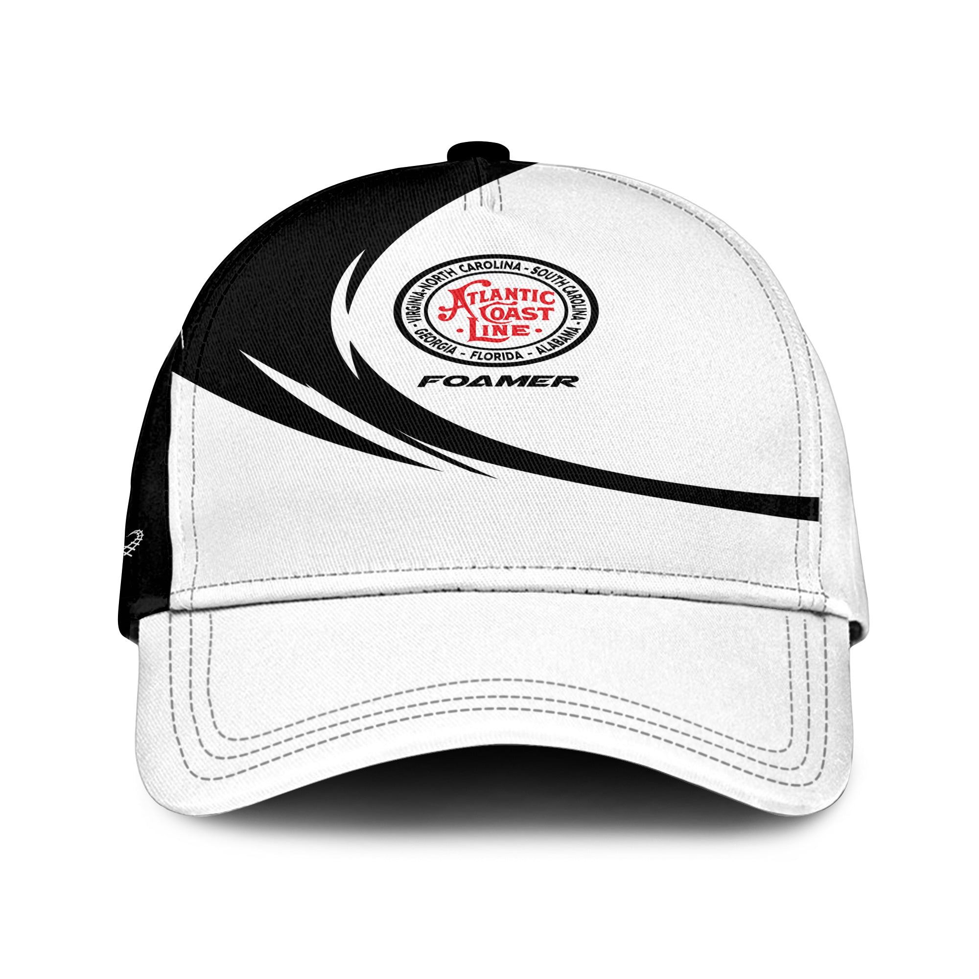 Railspirit Atlantic Coast Line Railroad Classic Cap Unique Graphic Style Cap For Train Enthusiasts