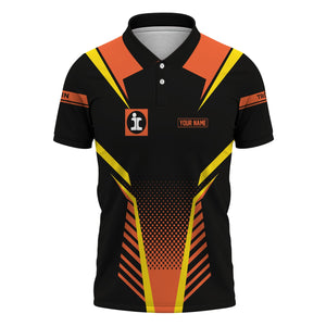 Railspirit Personalized Illinois Central Railroad Polo Shirt Unisex Train Shirt All Over Print