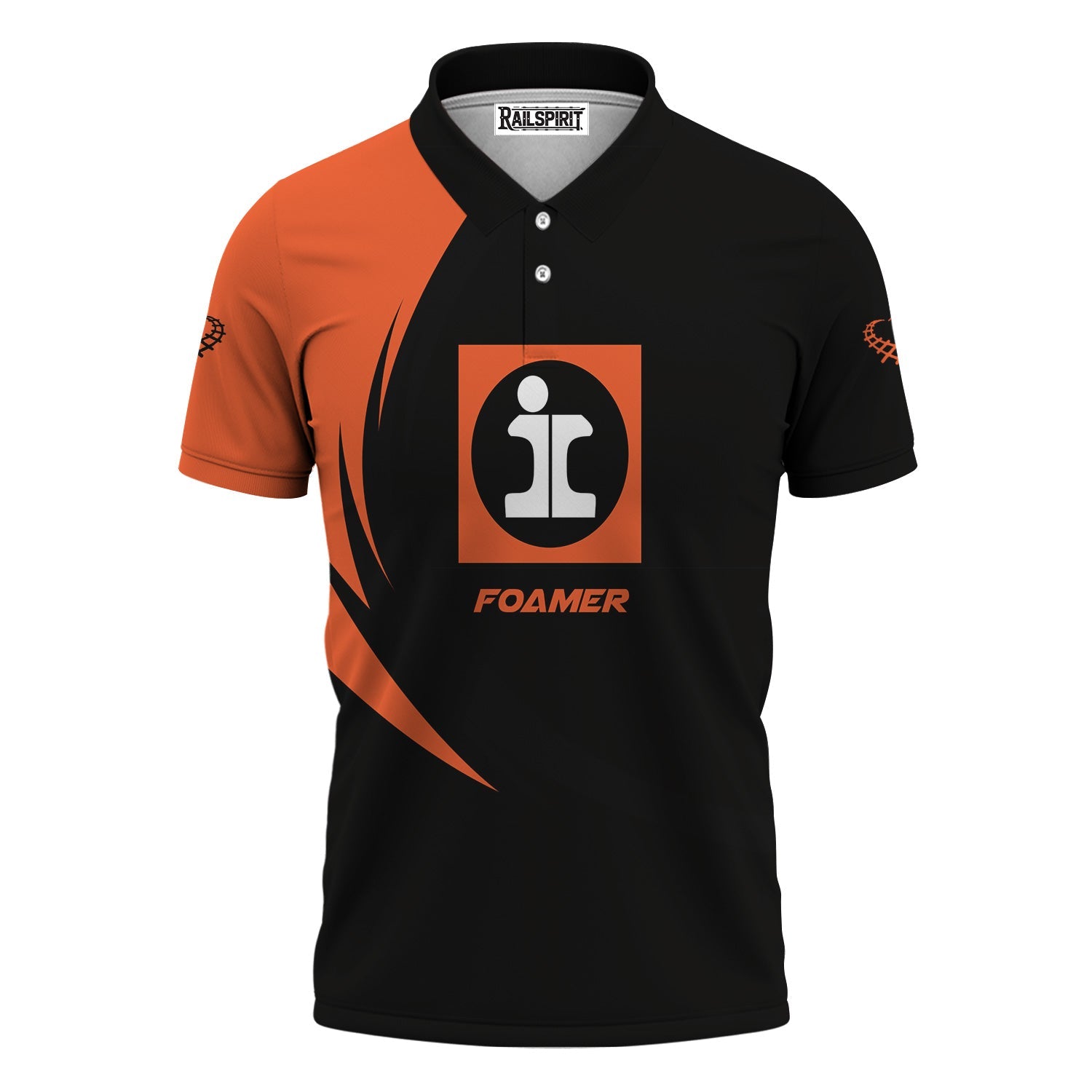 Railspirit Personalized Illinois Central Railroad Polo Shirt Unique Graphic Style Shirt For Train Enthusiasts