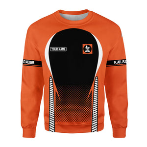 Railspirit Personalized Illinois Central Railroad Sweatshirt Stress Is Caused By Not Having Enough Trains Shirt All Over Print Shirt