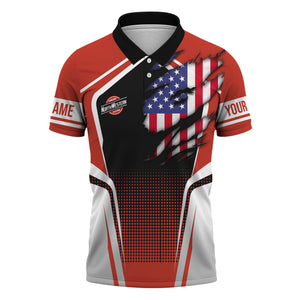 Railspirit Personalized Chicago and North Western Railway Polo Shirt American Eagle Vintage Train Shirt