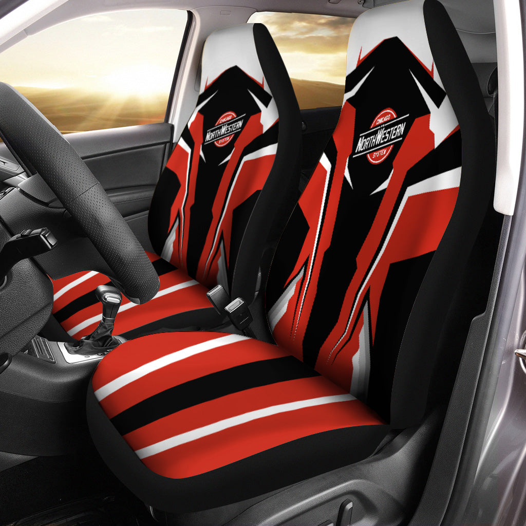 Railspirit Chicago and North Western Railway Car Seat Cover Strong Line Style Seat Cover