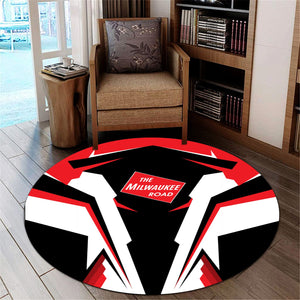 Railspirit Chicago, Milwaukee, St. Paul and Pacific Railroad Round Mat Strong Line Style Milwaukee Road Mat All Over Print