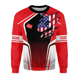 Railspirit Personalized Chicago, Milwaukee, St. Paul and Pacific Railroad Sweatshirt American Eagle Vintage Train Milwaukee Road Shirt