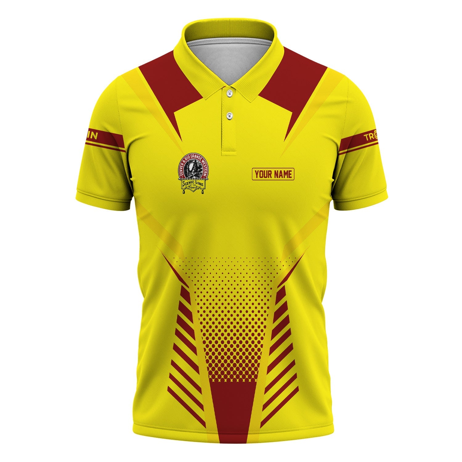 Railspirit Personalized Denver and Rio Grande Western Railroad Polo Shirt Unisex Train Shirt All Over Print