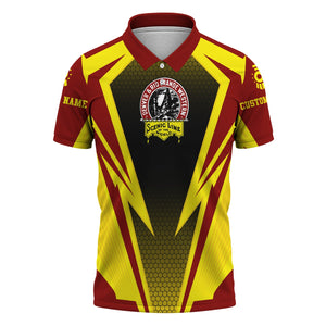 Railspirit Personalized Denver and Rio Grande Western Railroad Polo Shirt Lightning Graphic Style Shirt Gift Idea For Train Lover