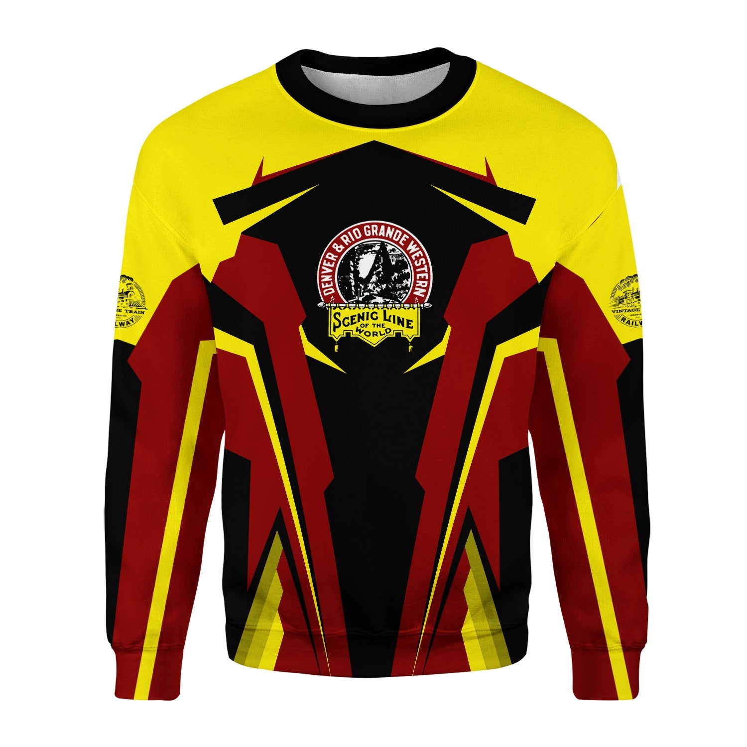 Railspirit Personalized Denver and Rio Grande Western Railroad Sweatshirt Strong Line Style Train Unisex Shirt All Over Print