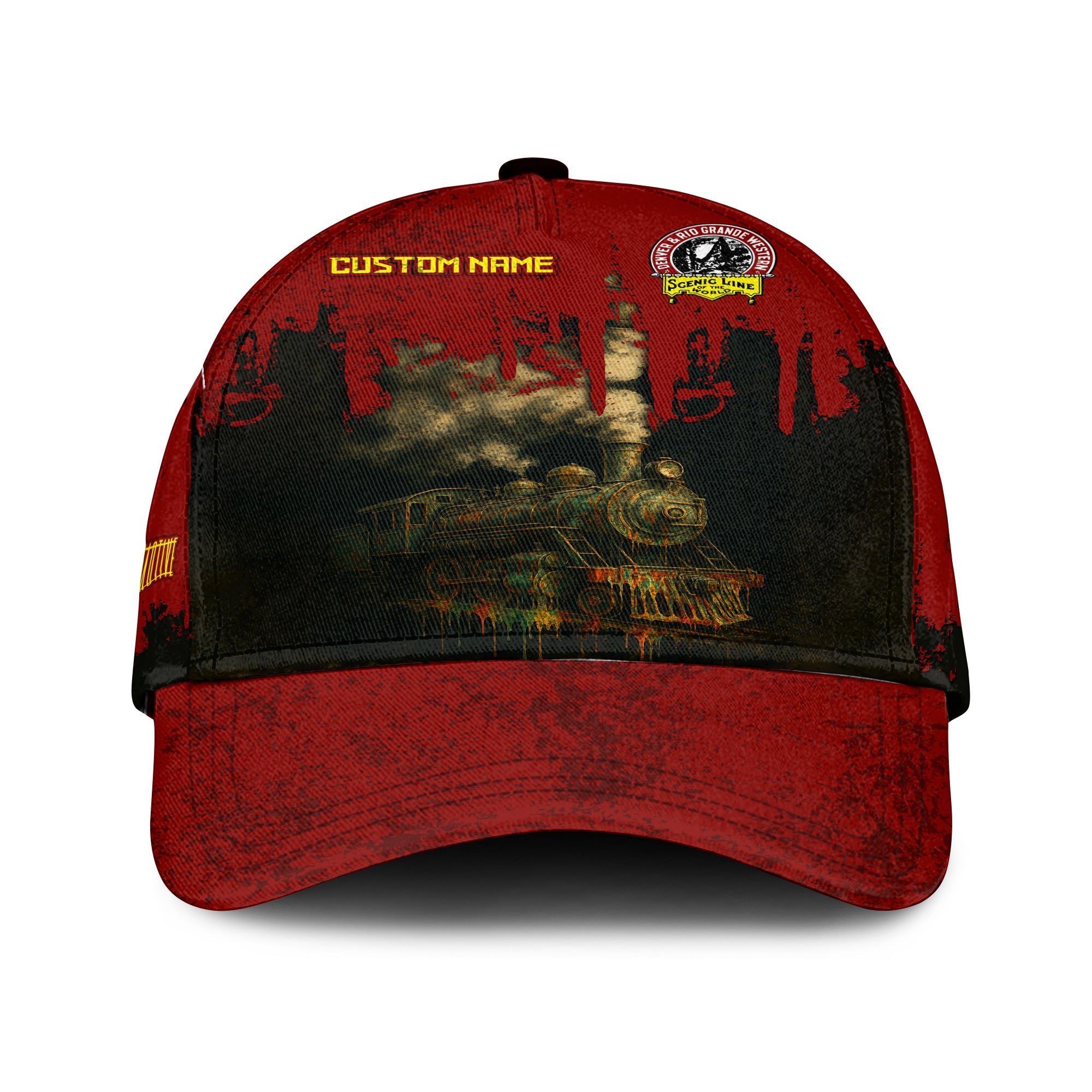 Railspirit Personalized Denver and Rio Grande Western Railroad Classic Cap Vintage Train Art Style Cap For Locomotive Fans
