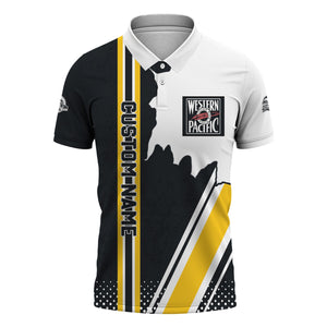 Railspirit Personalized Western Pacific Railroad Polo Shirt All Over Printed Unisex Shirt