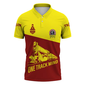 Railspirit Personalized Denver and Rio Grande Western Railroad Polo Shirt One Track Mind Milwaukee Road Unisex Train Shirt Gift Idea For Train Lover