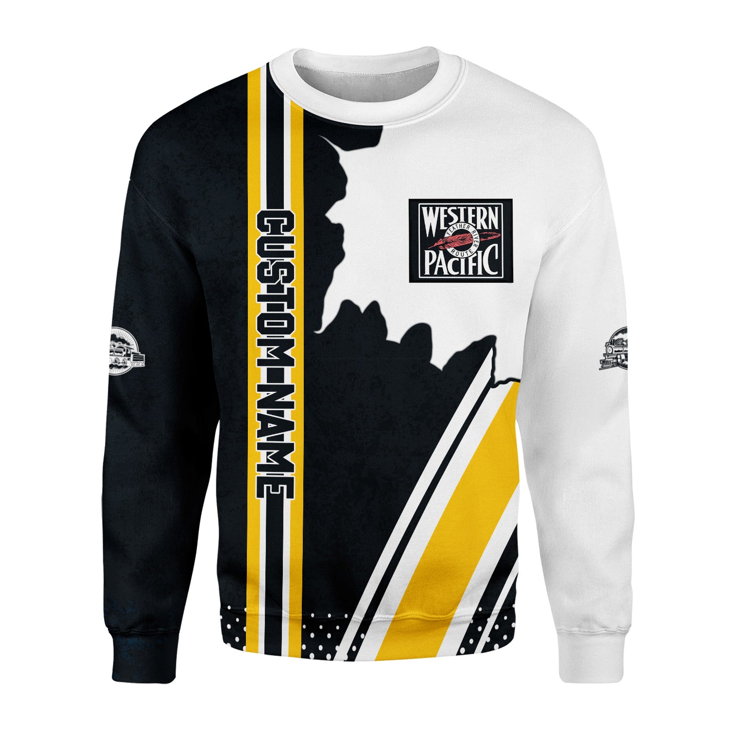 Railspirit Personalized Western Pacific Railroad Sweatshirt All Over Printed Unisex Shirt