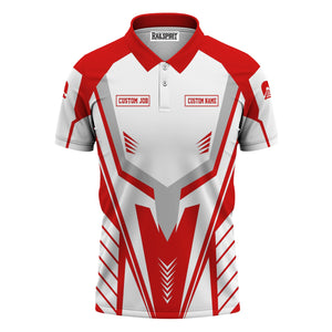 Railspirit Personalized Missouri Pacific Railroad Polo Shirt Workwear-Inspired with Custom Position Train Shirt