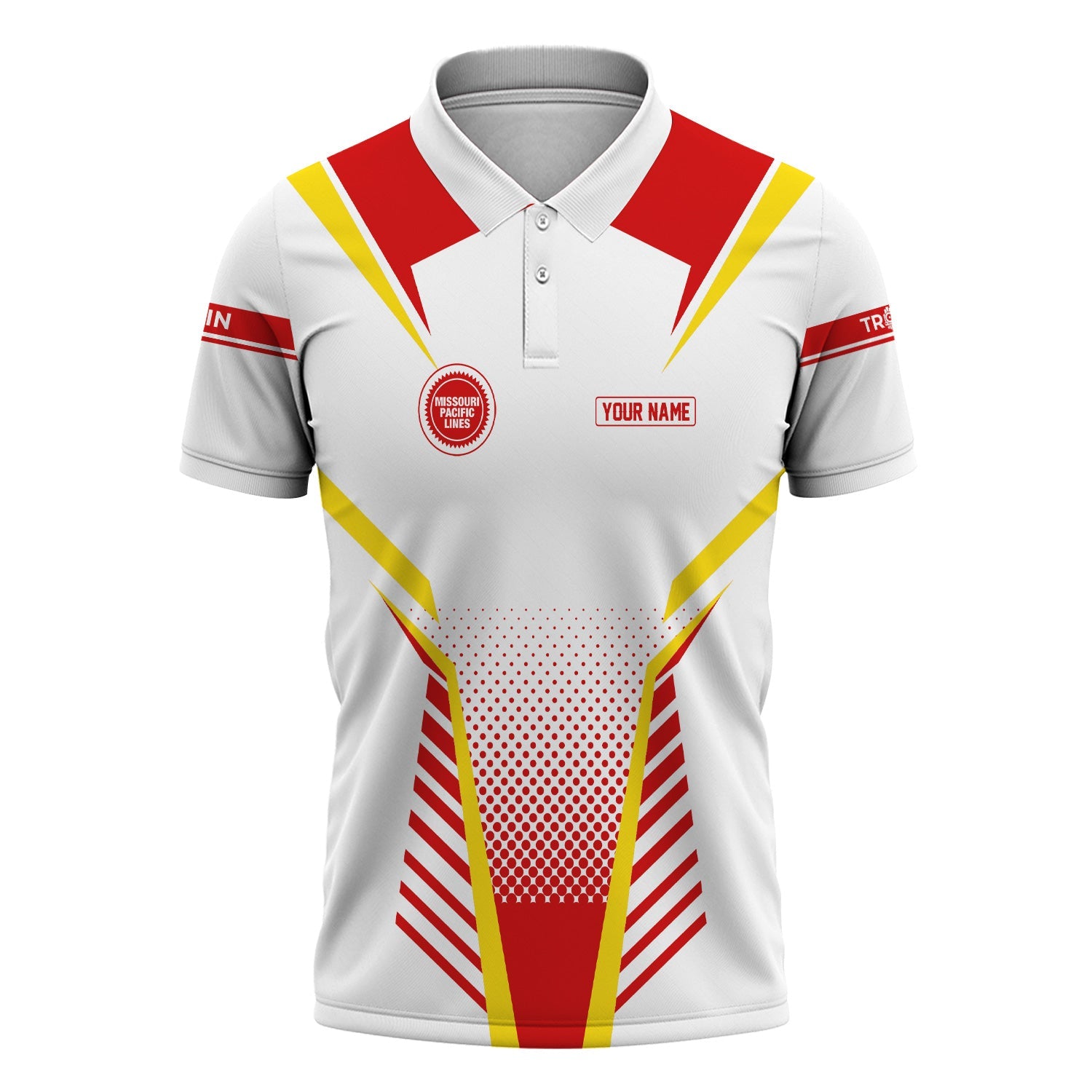 Railspirit Personalized Missouri Pacific Railroad Polo Shirt Unisex Train Shirt All Over Print