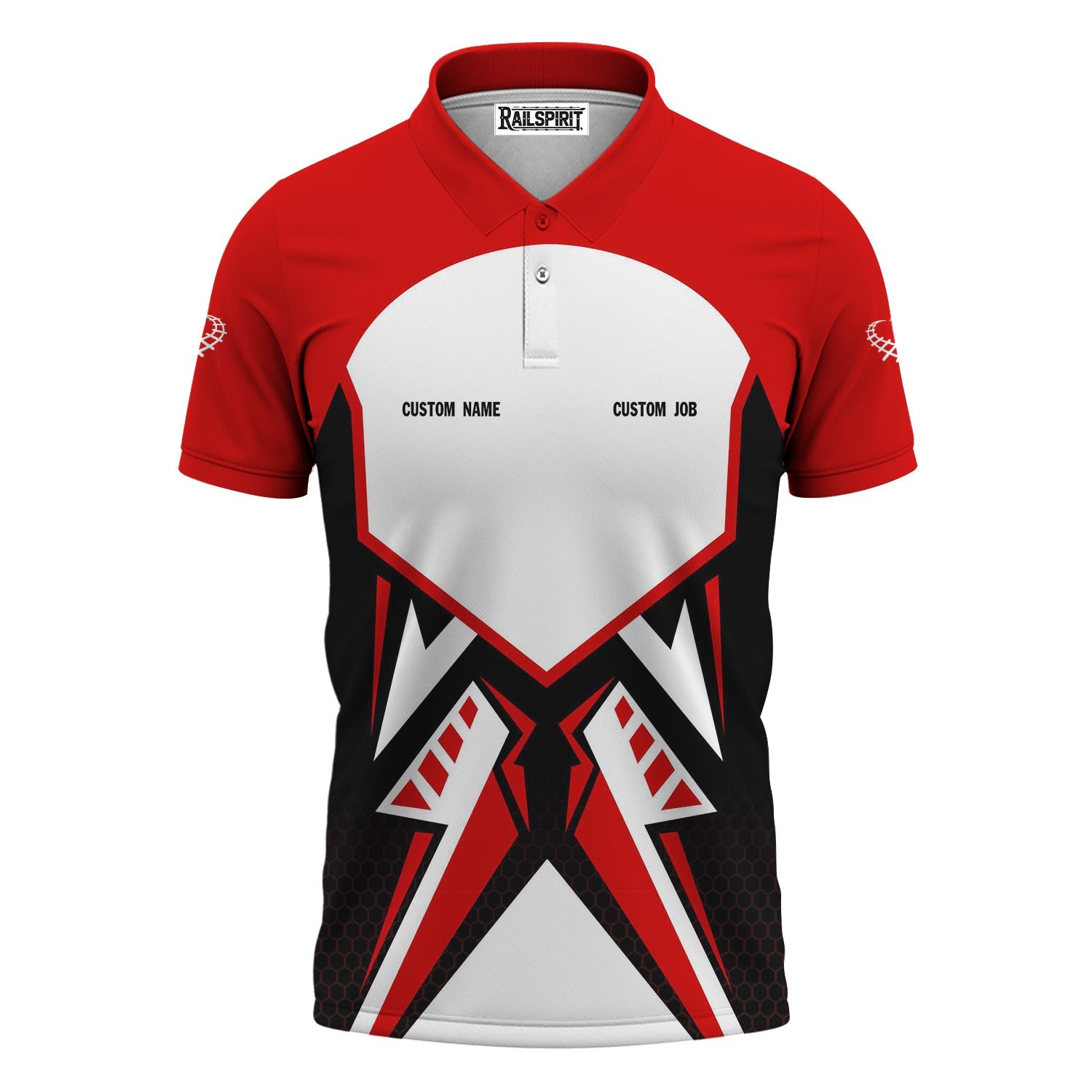 Railspirit Personalized Missouri Pacific Railroad Polo Shirt Vibriant Style with Custom Position Train Shirt