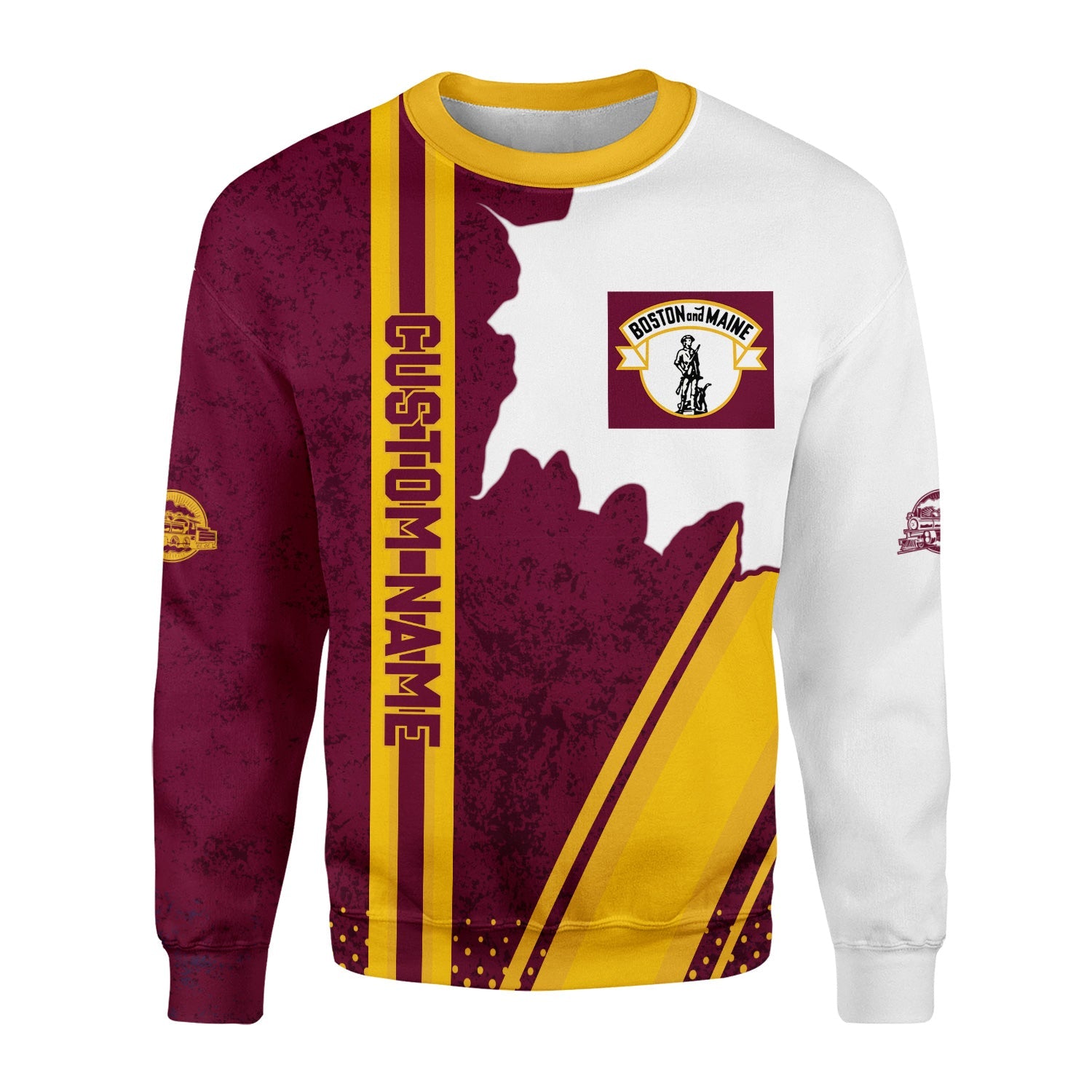 Railspirit Personalized Boston and Maine Railroad Sweatshirt All Over Printed Unisex Shirt