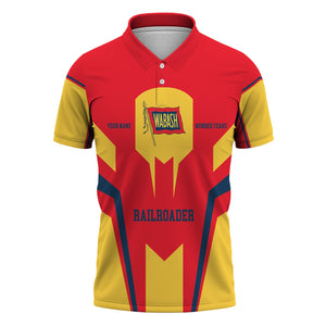Railspirit Personalized Wabash Railroad Polo Shirt Custom Year Railroader Shirt Gift Idea For Train Lover