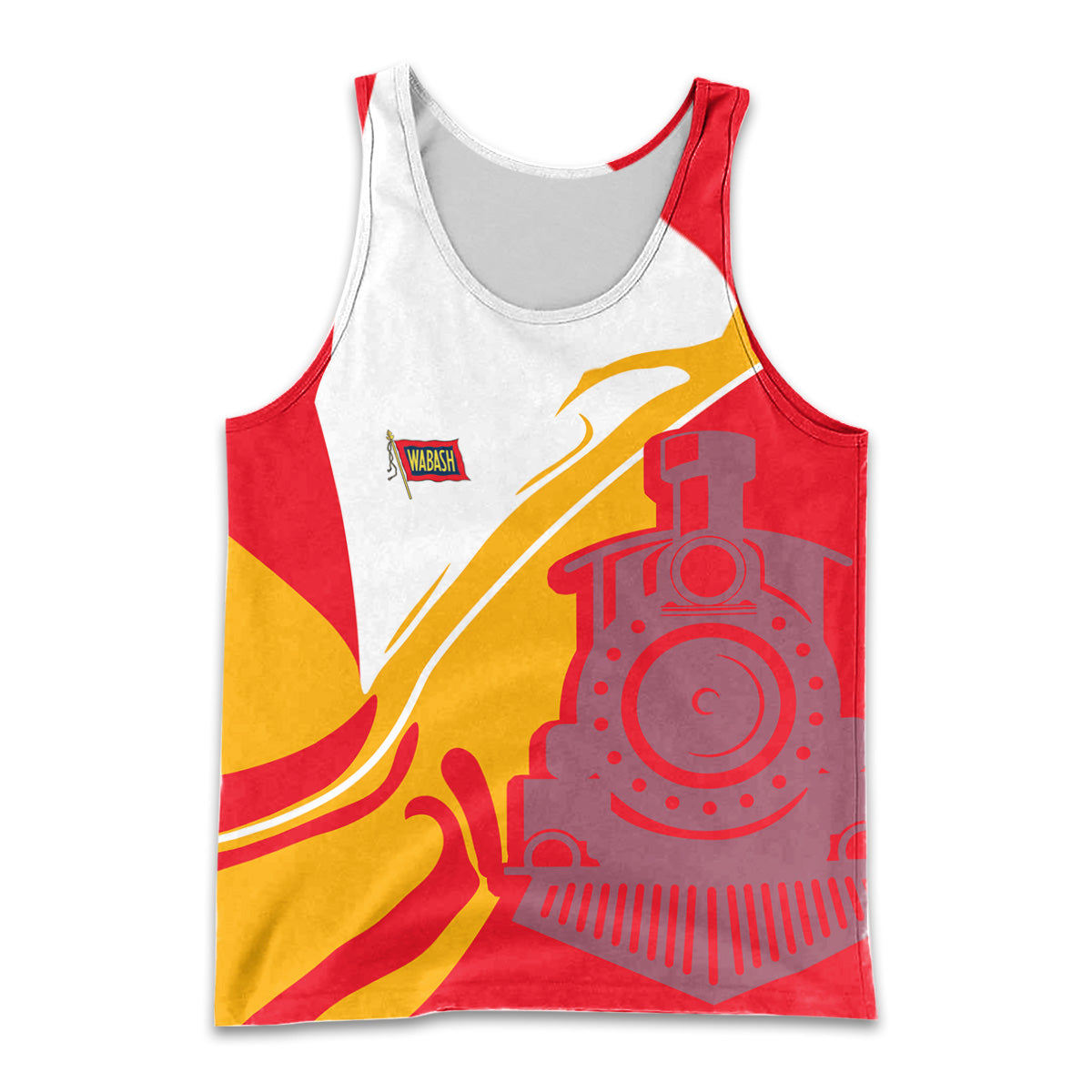 Railspirit Personalized Wabash Railroad Men Tank Top Flame-Inspired Style Shirt Gift Idea For Train Lovers