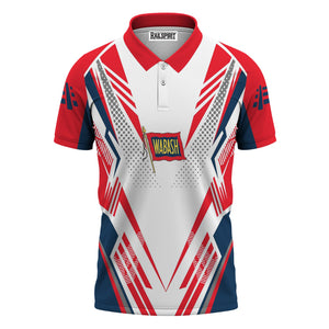 Railspirit Personalized Wabash Railroad Polo Shirt Railroad Tribute Design Train Shirt for Train Lovers