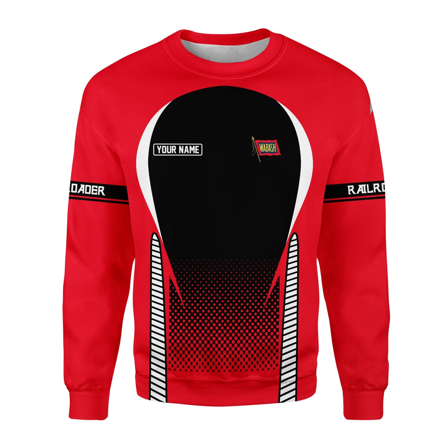 Railspirit Personalized Wabash Railroad Sweatshirt Stress Is Caused By Not Having Enough Trains Shirt All Over Print Shirt