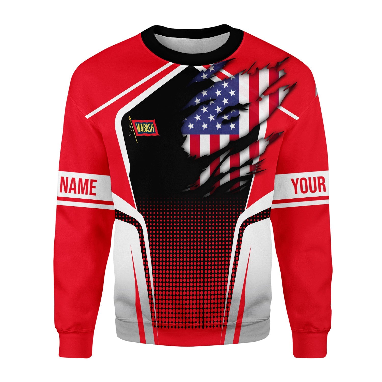 Railspirit Personalized Wabash Railroad Sweatshirt American Eagle Vintage Train Shirt